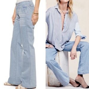 Free People Railroad Pinstripe Denim